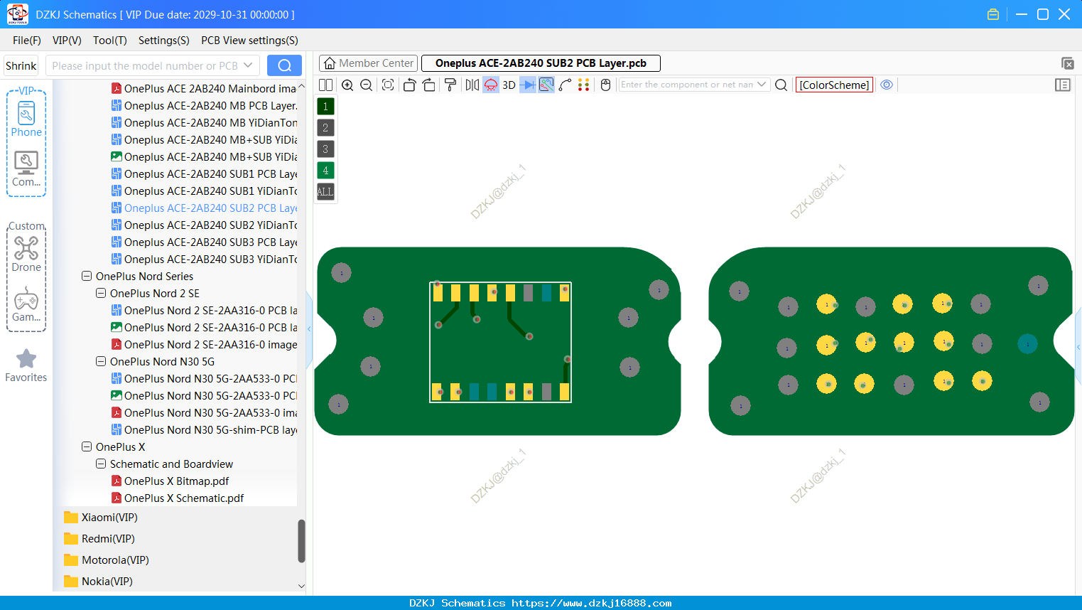Oneplus ACE-2AB240 SUB2 PCB Layer